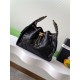 Replica Chanel 25c AS5293 Small Vintage Hobo Drawstring bucket Bag Grained Calfskin Black