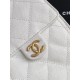 Replica Chanel 25c AS5293 Small Vintage Hobo Drawstring bucket Bag Grained Calfskin White