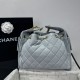 Replica Chanel 25c AS5293 Small Vintage Hobo Drawstring bucket Bag Grained Calfskin Blue
