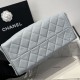 Replica Chanel 25c AS5293 Small Vintage Hobo Drawstring bucket Bag Grained Calfskin Blue