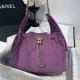 Replica Chanel 25c AS5293 Small Vintage Hobo Drawstring bucket Bag Denim Purple