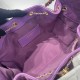 Replica Chanel 25c AS5293 Small Vintage Hobo Drawstring bucket Bag Denim Purple