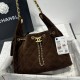 Replica Chanel 25c AS5293 Small Vintage Hobo Drawstring bucket Bag Denim Coffee