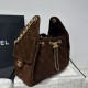 Replica Chanel 25c AS5293 Small Vintage Hobo Drawstring bucket Bag Denim Coffee