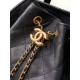 Replica Chanel 25B Medium Backpack Grained Calfskin Black AS5600