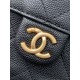 Replica Chanel 25B Medium Backpack Grained Calfskin Black AS5600