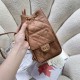Replica Chanel 25B Medium Backpack Grained Calfskin Brown AS5600