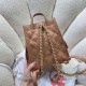 Replica Chanel 25B Medium Backpack Grained Calfskin Brown AS5600
