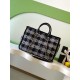 Replica Chanel 25N AS5689 Tweed Shopping Bag Lambskin Coco Neige Black