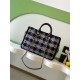 Replica Chanel 25N AS5689 Tweed Shopping Bag Lambskin Coco Neige Black