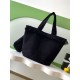 Replica Chanel Coco Beach Tote Bag with Small Bag Lambskin Black