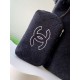 Replica Chanel Coco Beach Tote Bag with Small Bag Lambskin Black