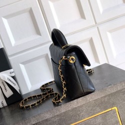 Replica Chanel 25k Classic flap Tote bag caviar Black Calfskin Glod Hardware