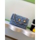 Replica Chanel Maxi Flap Bag Washed denim AS5734 Blue