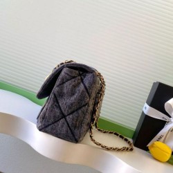Replica Chanel Maxi Flap Bag Washed denim AS5734 Blue