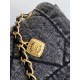 Replica Chanel Maxi Flap Bag Washed denim AS5734 Blue