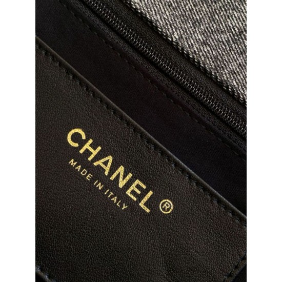 Replica Chanel Maxi Flap Bag Washed denim AS5734 Blue