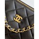 Replica Chanel Small Bowling Bag AS5792 Lambskin Black