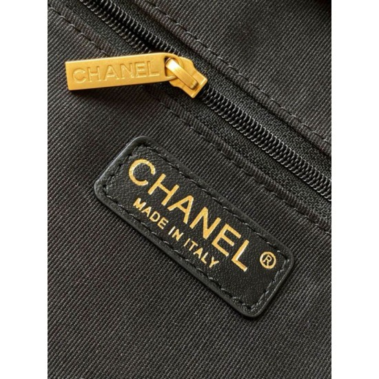 Replica Chanel Small Bowling Bag AS5792 Lambskin Black