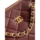 Replica Chanel Small Bowling Bag AS5792 Lambskin Burgundy