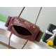 Replica Chanel Small Bowling Bag AS5792 Lambskin Burgundy