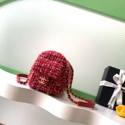 Replica Chanel Small Bowling Tweed Bag AS5792 Calfskin Black
