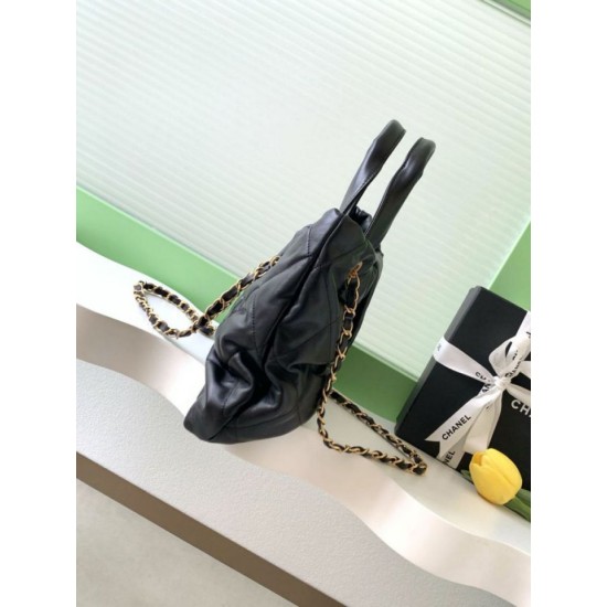 Replica Chanel 25K Bow Bag Lambskin AS5851 Black