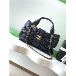 Replica Chanel 25K Bow Bag Lambskin AS5851 Black