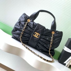 Replica Chanel 25K Bow Bag Lambskin AS5851 Black