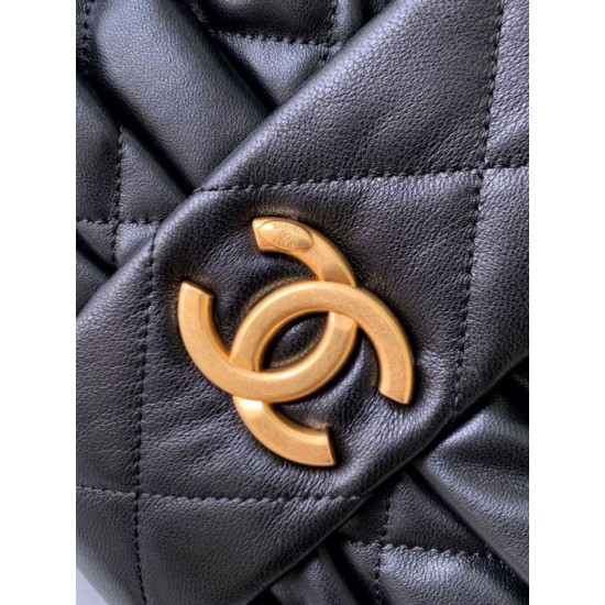 Replica Chanel 25K Bow Bag Lambskin AS5851 Black