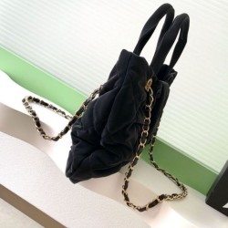 Replica Chanel 25K Bow Bag Calfskin AS5851 Black