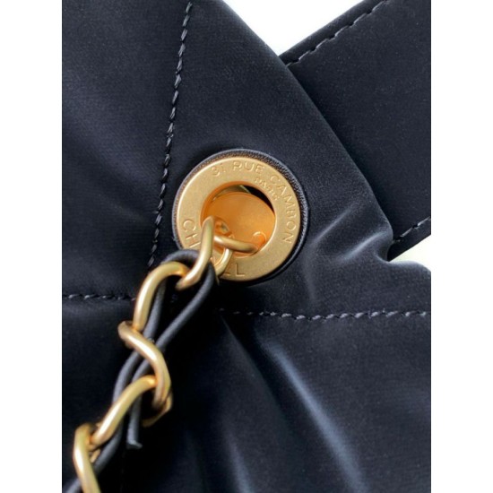 Replica Chanel 25K Bow Bag Calfskin AS5851 Black