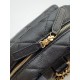Replica Chanel 25k Chanel Backpack Grained Calfskin AS5793 Black