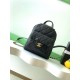 Replica Chanel 25k Chanel Backpack Grained Calfskin AS5793 Black