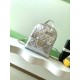 Replica Chanel 25k Chanel Backpack Grained Calfskin AS5793 Silver