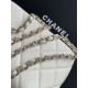 Replica Chanel 25S Clutch with Chain Grained Calfskin AP4747 White