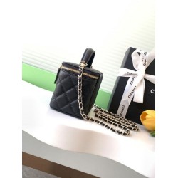 Replica Chanel 25C Vanity Hand Chain Shoulder Bag AP4404 Black