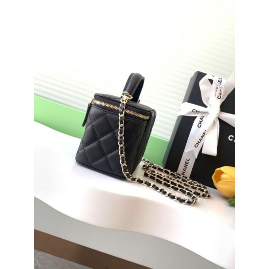 Replica Chanel 25C Vanity Hand Chain Shoulder Bag AP4404 Black