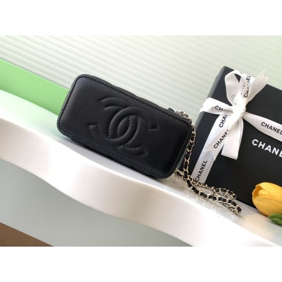 Replica Chanel 25C Vanity Hand Chain Shoulder Bag AP4404 Black
