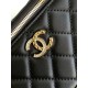 Replica Chanel 25C Vanity Hand Chain Shoulder Bag AP4404 Black