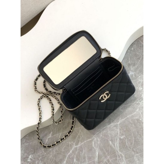 Replica Chanel 25C Vanity Hand Chain Shoulder Bag AP4404 Black