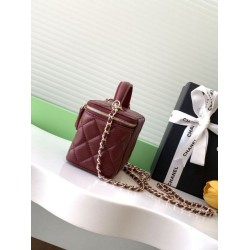 Replica Chanel 25C Vanity Hand Chain Shoulder Bag AP4404 Burgundy
