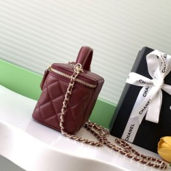 Replica Chanel 25C Vanity Hand Chain Shoulder Bag AP4404 Burgundy