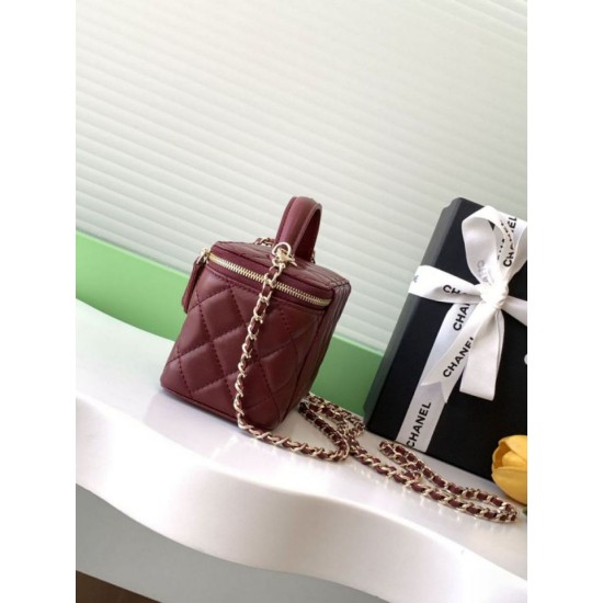 Replica Chanel 25C Vanity Hand Chain Shoulder Bag AP4404 Burgundy