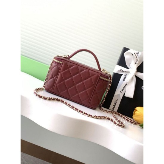 Replica Chanel 25C Vanity Hand Chain Shoulder Bag AP4404 Burgundy