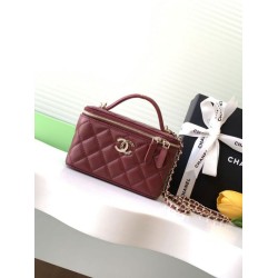 Replica Chanel 25C Vanity Hand Chain Shoulder Bag AP4404 Burgundy