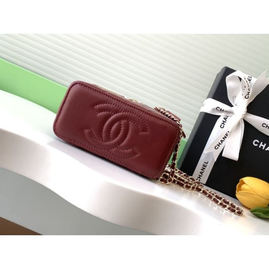 Replica Chanel 25C Vanity Hand Chain Shoulder Bag AP4404 Burgundy