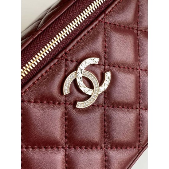 Replica Chanel 25C Vanity Hand Chain Shoulder Bag AP4404 Burgundy