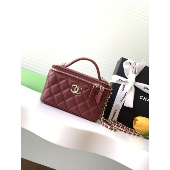 Replica Chanel 25C Vanity Hand Chain Shoulder Bag AP4404 Burgundy