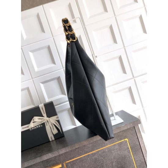 Replica Chanel Maxi Hobo Bag AS5839 Calfskin Black